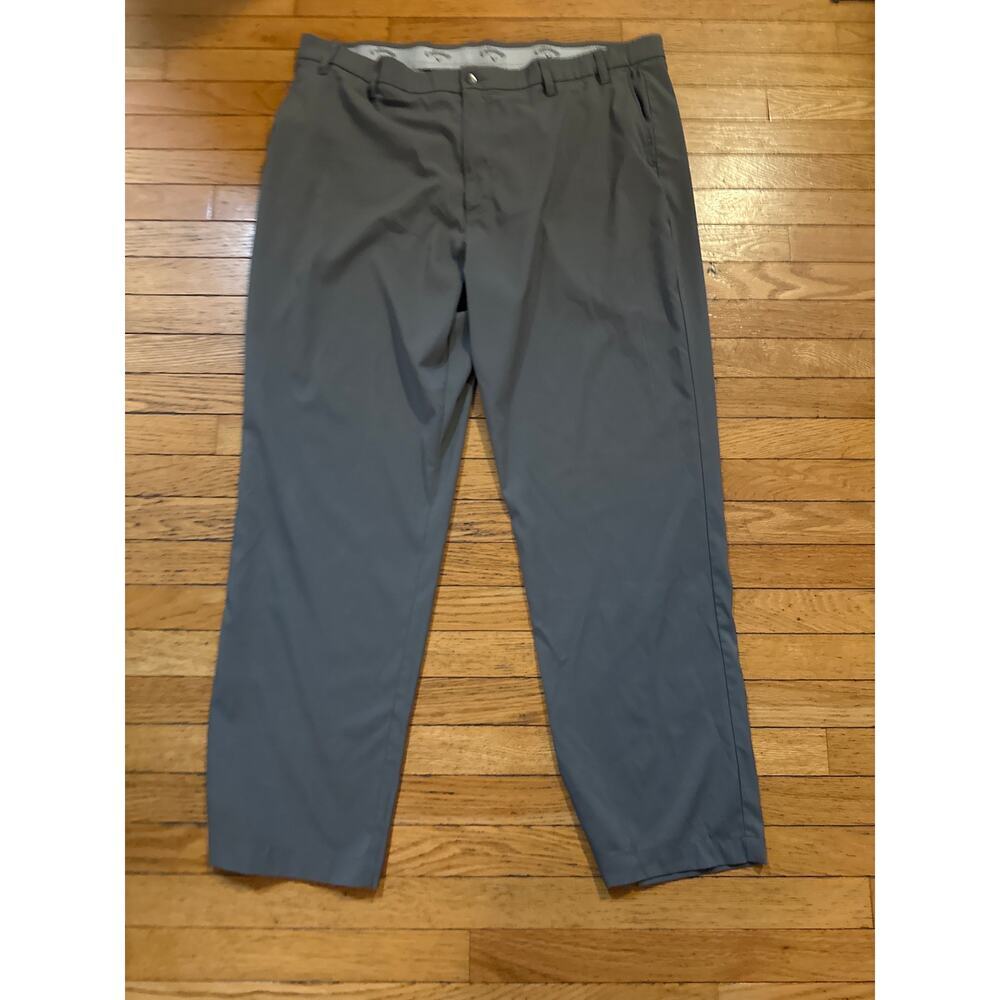 Callaway Men’s Golf Pants Gray Performance Fit Flat Front Size 40x34